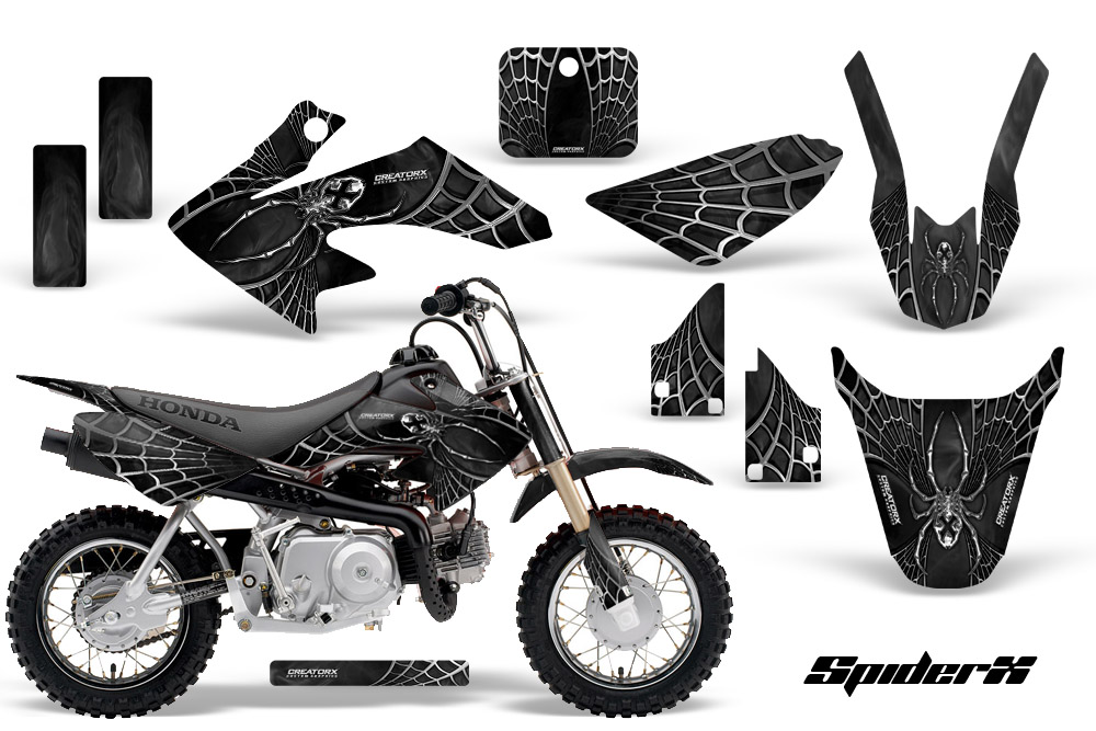 CRF 50 Graphics Kit SpiderX Black Black